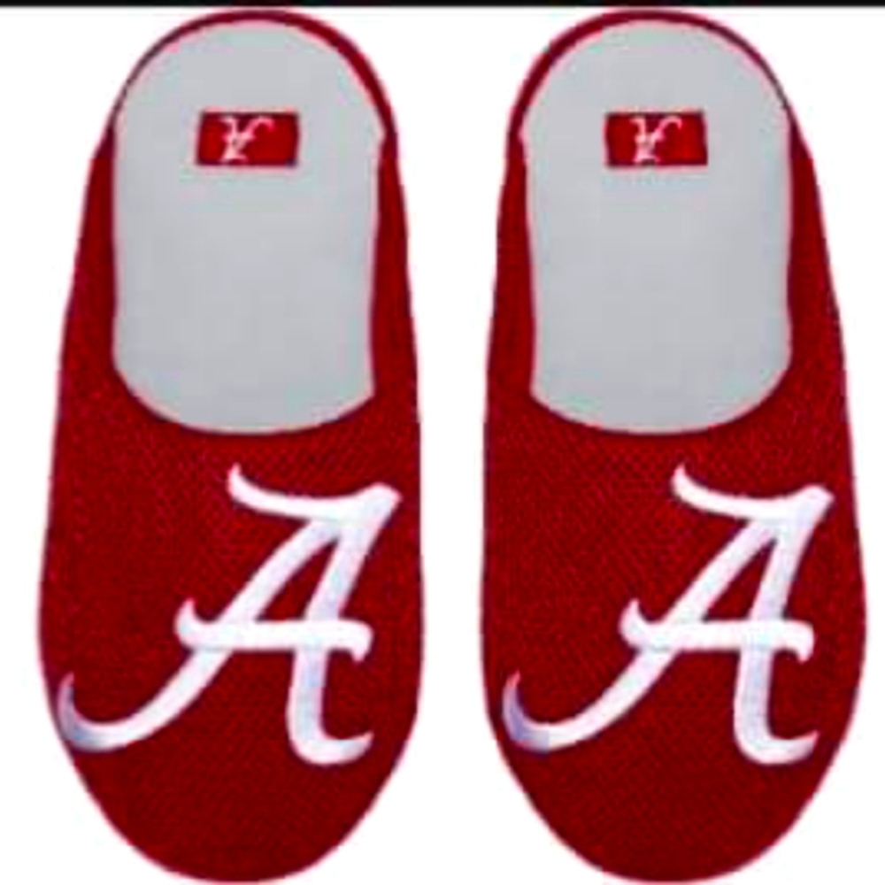 Alabama Crimson Tide FOCO Youth Big Logo Colorblock Mesh Slippers